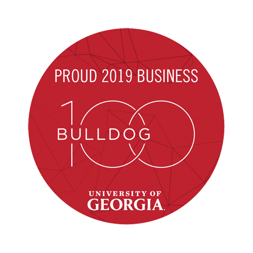 Bulldog 100 award badge — University of Georgia