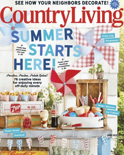 Country Living cover, June 2019