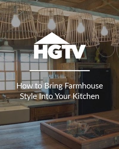 HGTV feature on farmhouse kitchens
